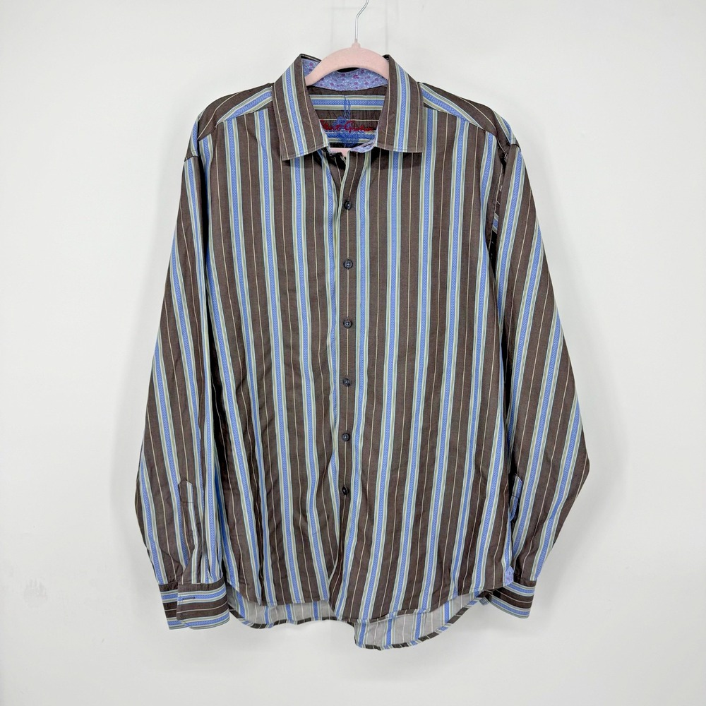 Robert Graham Men's Size L Button Up Shirt Classic Corpcore Normcore‎ Casual